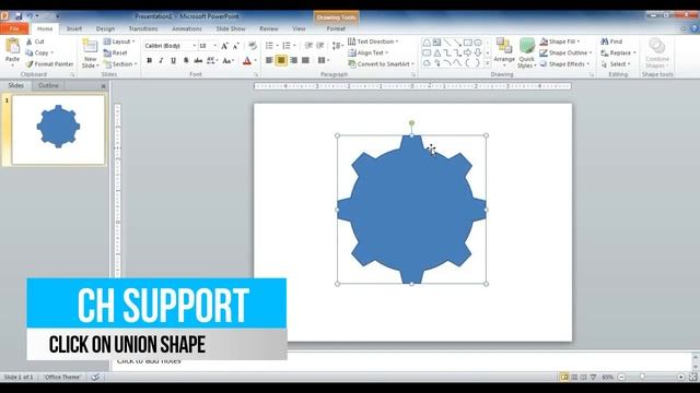 Microsoft PowerPoint - How to create Gear in Microsoft Powerpoint 2010 смотреть онлайн