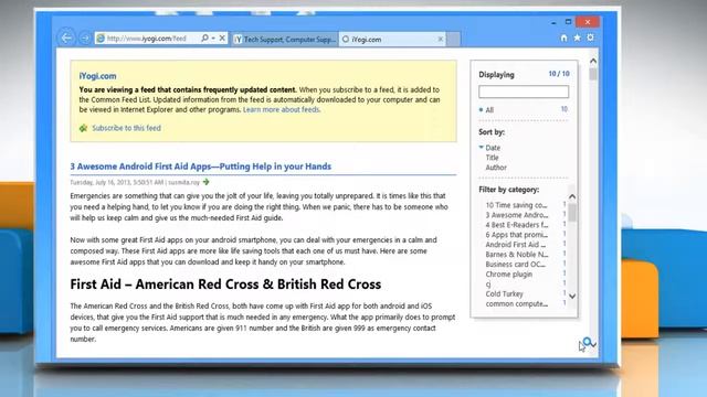 How to Subscribe and view the RSS Feed in Internet Explorer® 10 смотреть онлайн