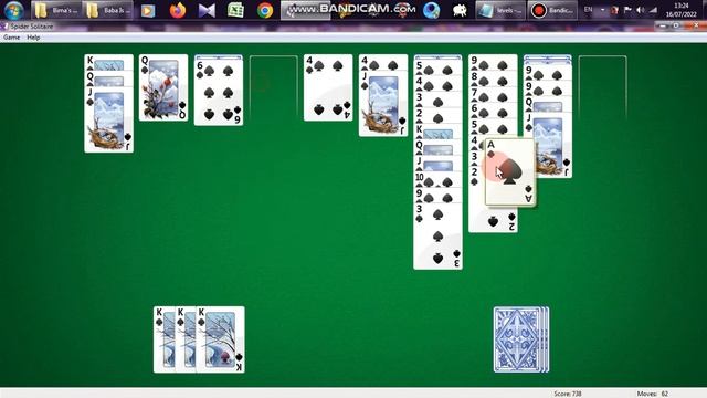 Spider Solitaire In Windows 7 Game 018 смотреть онлайн