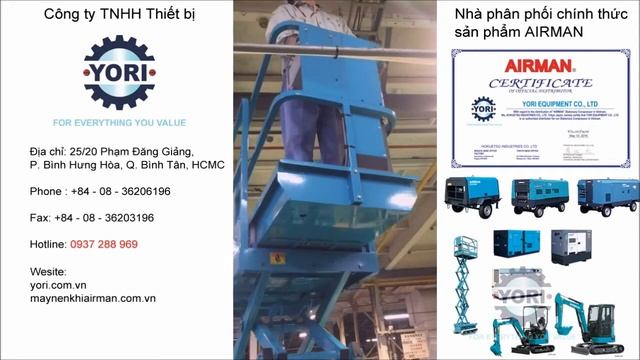 Thang nâng AIRMAN - SCISSORS LIFTER - Công ty TNHH Thiết bị YORI смотреть онлайн
