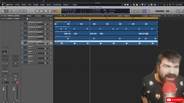 #2 Tutorial Logic Pro X en ESPAÑOL - ¿Como CUADRO LOOPS en LOGICX? - Castellano techhouse techno смотреть онлайн