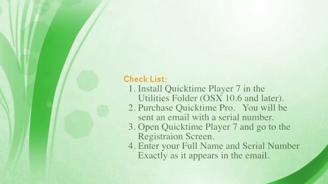 How to register Quicktime Pro for Apple Mac Computers смотреть онлайн