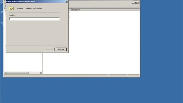 COMO MOVER UNA UNIDAD ORGANIZATIVA CON WINDOWS SERVER 2003 смотреть онлайн