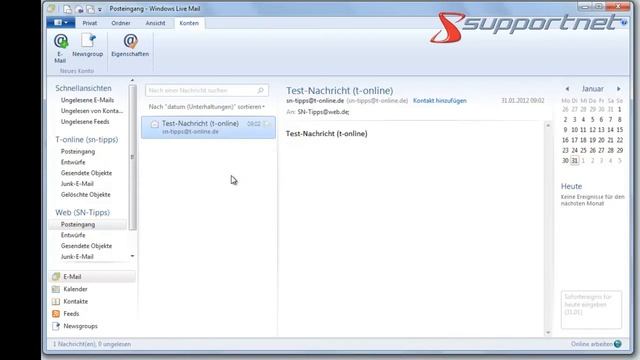 Weiteres E-Mail-Konto unter Windows Live einrichten am Beispiel web.de. Supportnet Tipp смотреть онлайн
