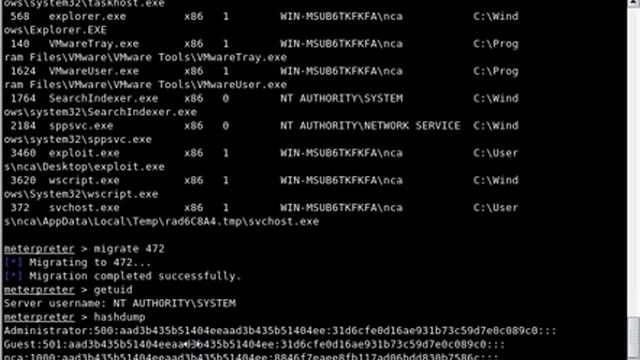 meterpreter metasploit and windows7 UAC смотреть онлайн