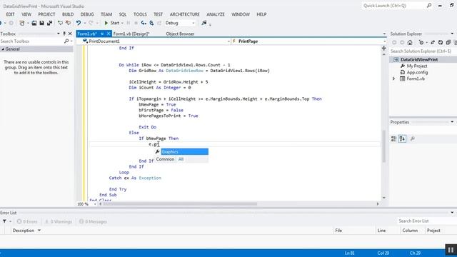 Programming in VB.NET how to Print a Datagridview смотреть онлайн