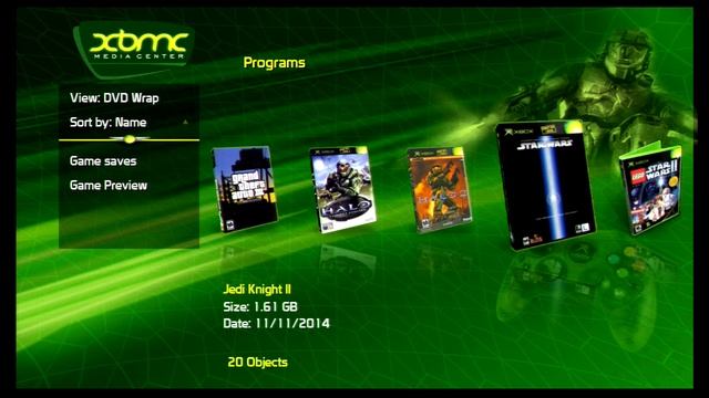 Original Xbox XBMC 3.5 Classic Skin demo смотреть онлайн
