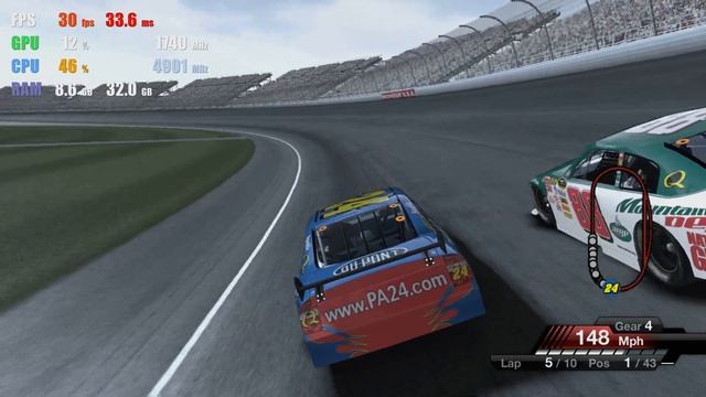 RPCS3 0.0.14 | Nascar 09 HD | PS3 Emulator Gameplay смотреть онлайн