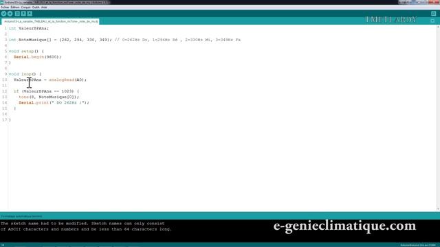Arduino53-L'utilisation de la VARIABLE TABLEAU et de la FONCTION noTone-PROGRAMME montage смотреть онлайн