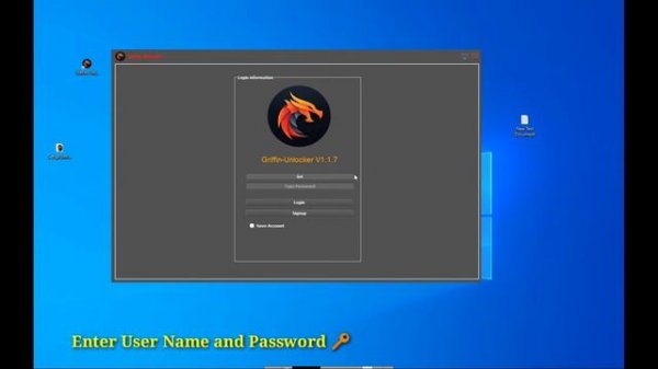 how to make Griffin-Unlocker Account