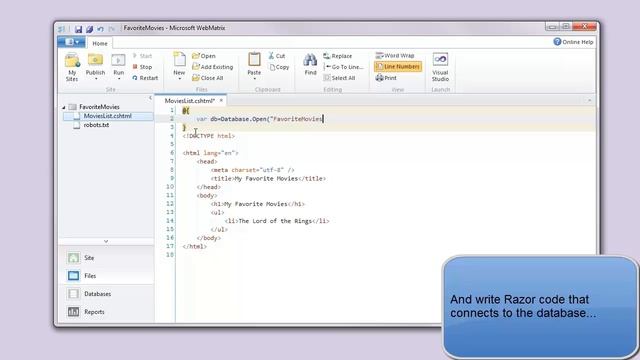Introduction to WebMatrix смотреть онлайн