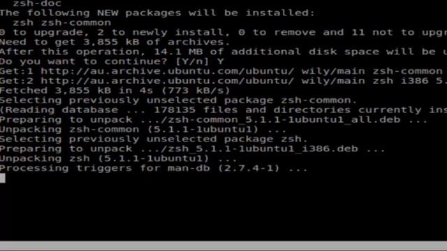 How to install zsh in Ubuntu смотреть онлайн