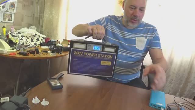 Обзор и тест портативная электростанция и источник питания VANPA TECH 220v 300 W к солнечной панели смотреть онлайн