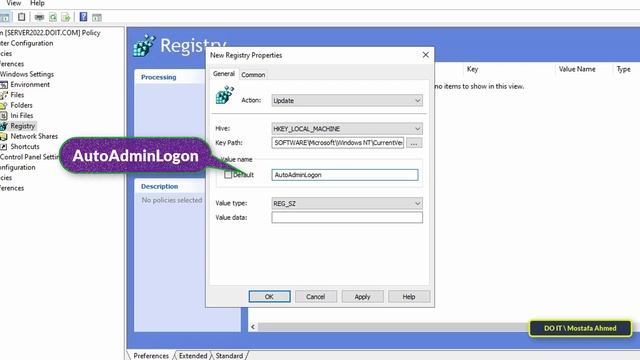 Create GPO to Allow Domain User Auto logon Without Type Password | Windows Server 2022/2019 смотреть онлайн