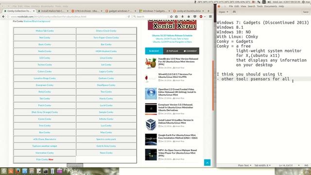 How Show Temperature of CPU GPU HDD SDD in Ubuntu - Dont using Conky Gadgets x Using Psensor смотреть онлайн