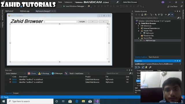 How to Make simple GUI Web Browser in C++ using visual studio community 2019 CLR смотреть онлайн