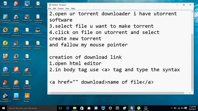 How To Create Torrent File In HTML | How To Create Download Link for Torrent file?? смотреть онлайн