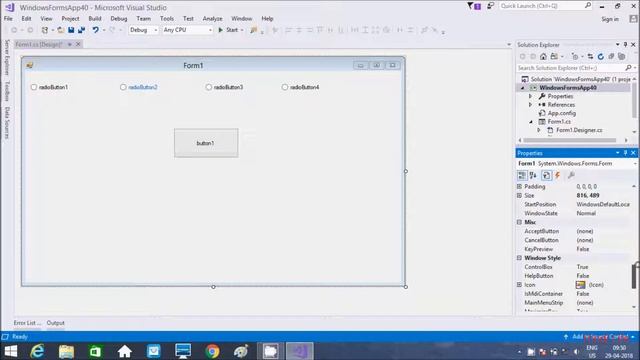 C# RadioButton Control Explained in Hindi смотреть онлайн