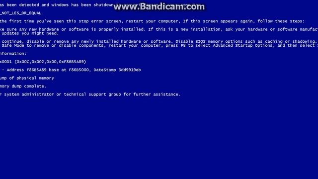 How to Create Blue Screen Of Death(Greek Video) смотреть онлайн