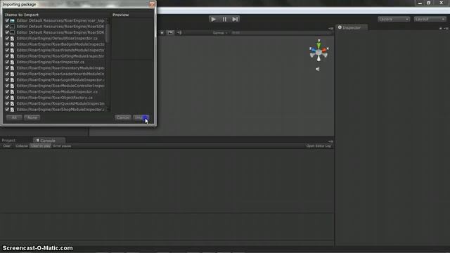 Roar Engine Unity SDK Import v0.2 and higher смотреть онлайн