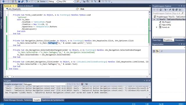 VB.NET Alternative TabControl Navigation [HowTo #017] смотреть онлайн