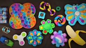 Мультики для детей 🚀 Залипалки: Спиннеры, поп-иты, велосипедная цепь, многофункциональный куб