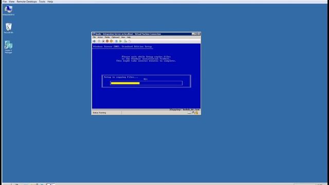 Installing Windows Server 2003 in Hyper-V смотреть онлайн