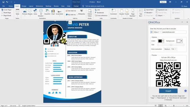 How To Create QR Code In Microsoft Word 2016, 2019 смотреть онлайн