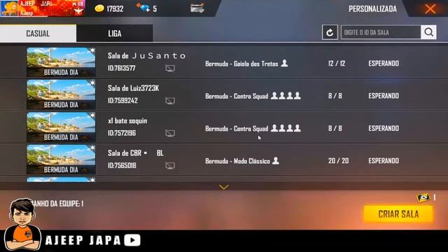 💥 X1 DOS CRIAS - MOVIMENTAÇÃO ABSURDA / EM BUSCA DA SENSI | FREE FIRE 💥 смотреть онлайн