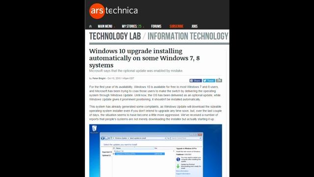 Windows 10 is Forcing Users to Install Without Permission смотреть онлайн