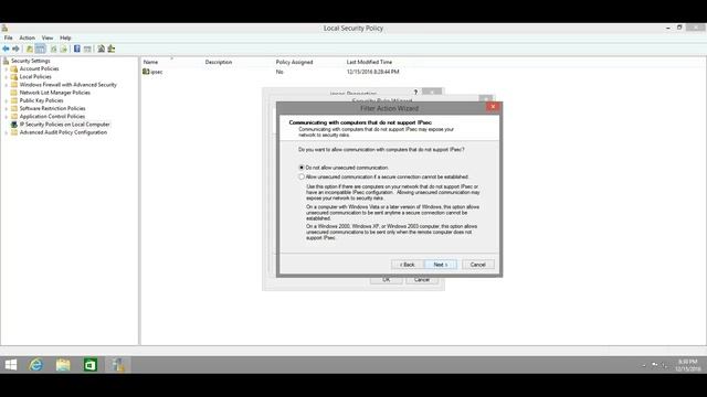Настройка IPsec на Windows 8.1