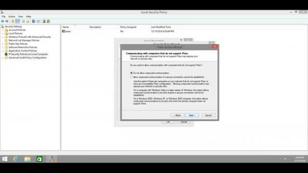 Настройка IPsec на Windows 8.1