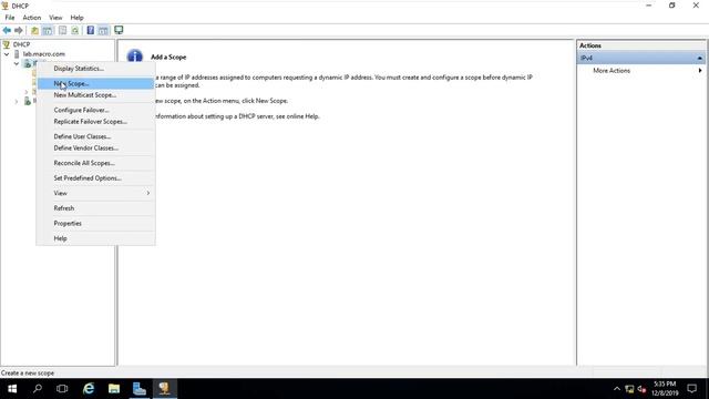 08 Lecture 08 DHCP Server Create and Manage Scope смотреть онлайн
