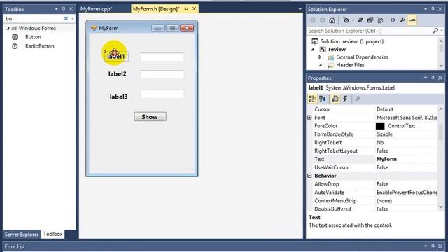 Windows Form Application - C++ - Show Text Form - Kurdish смотреть онлайн