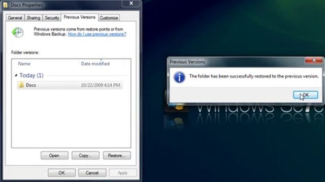 Restore Deleted Files in Windows 7 смотреть онлайн
