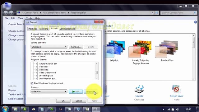 Windows 7 Tips : How to Change Fax Send Sound Program Events смотреть онлайн