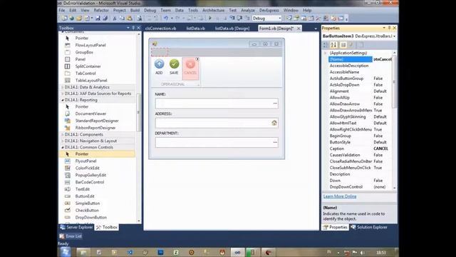 Error Validator for Insert Data (VB.Net) - Visual Studio 2010 смотреть онлайн
