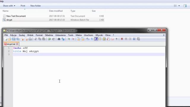 CMD/Batch Script #3 (skrypt Hello World !, title, rem, pause, echo off) смотреть онлайн