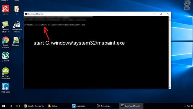 How to open paint in CMD смотреть онлайн