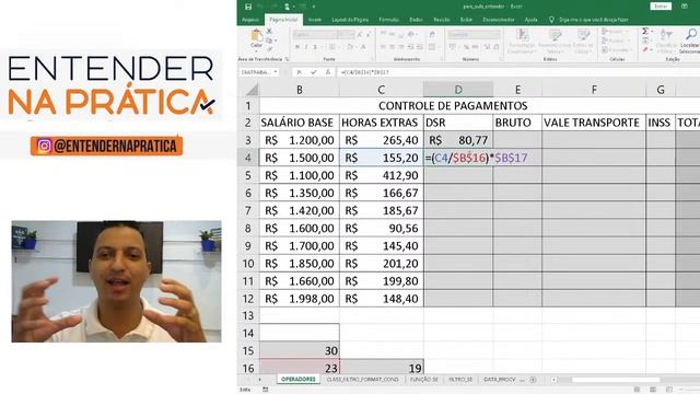 Aula#08 - Excel Básico - COMO USAR OS RECURSOS | Entender na Prática смотреть онлайн
