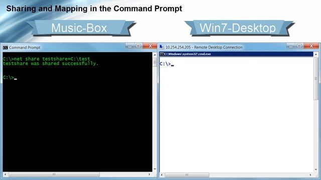 Sharing and Mapping in the Command Prompt смотреть онлайн