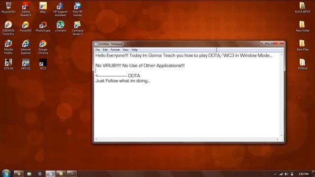 DOTA or WC3 in Window Mode смотреть онлайн