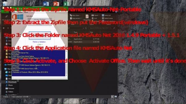 How to Activate MS Office 2016 Using KMS