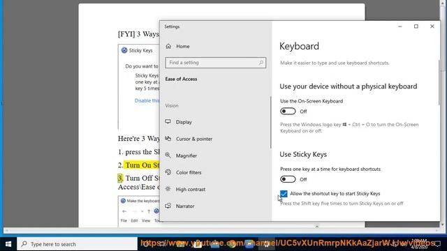 3 Ways to Turn Off Sticky Keys in Windows 10 (2020 Edition) смотреть онлайн