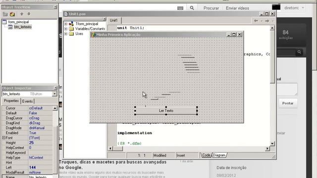 Programação em Delphi 7 - A primeira Aplicação -Aula 1- смотреть онлайн