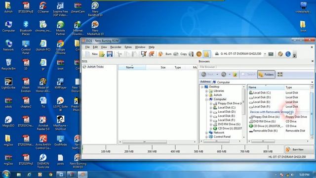 Make windows xp bootable with Nero burning ROM 10 смотреть онлайн