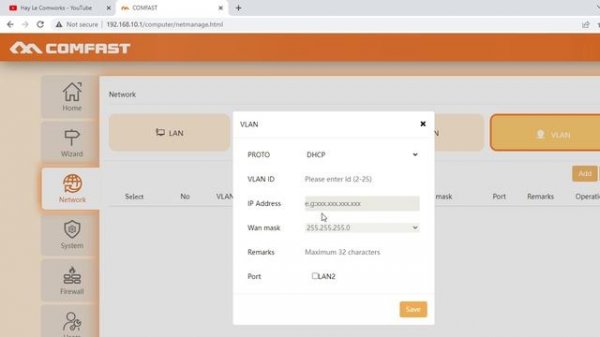 How to Config Comfast e314n to VLAN Mode 2022