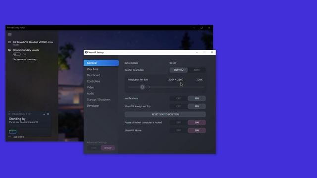 Windows Mixed Reality (WMR) and SteamVR setup for HP Reverb for DCS смотреть онлайн