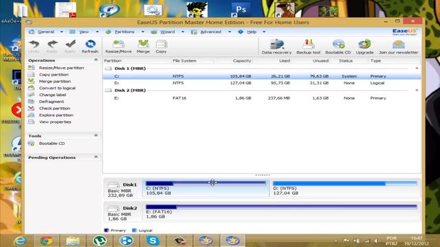 Como Reparticionar o HD / easeUS Partition Manager смотреть онлайн