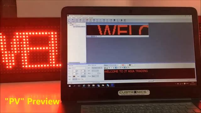 How to program LED Running message board using powerled with TFS5U controller | LED Display Malaysi смотреть онлайн